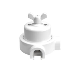 Switch set with porcelain base Creative Cables, white