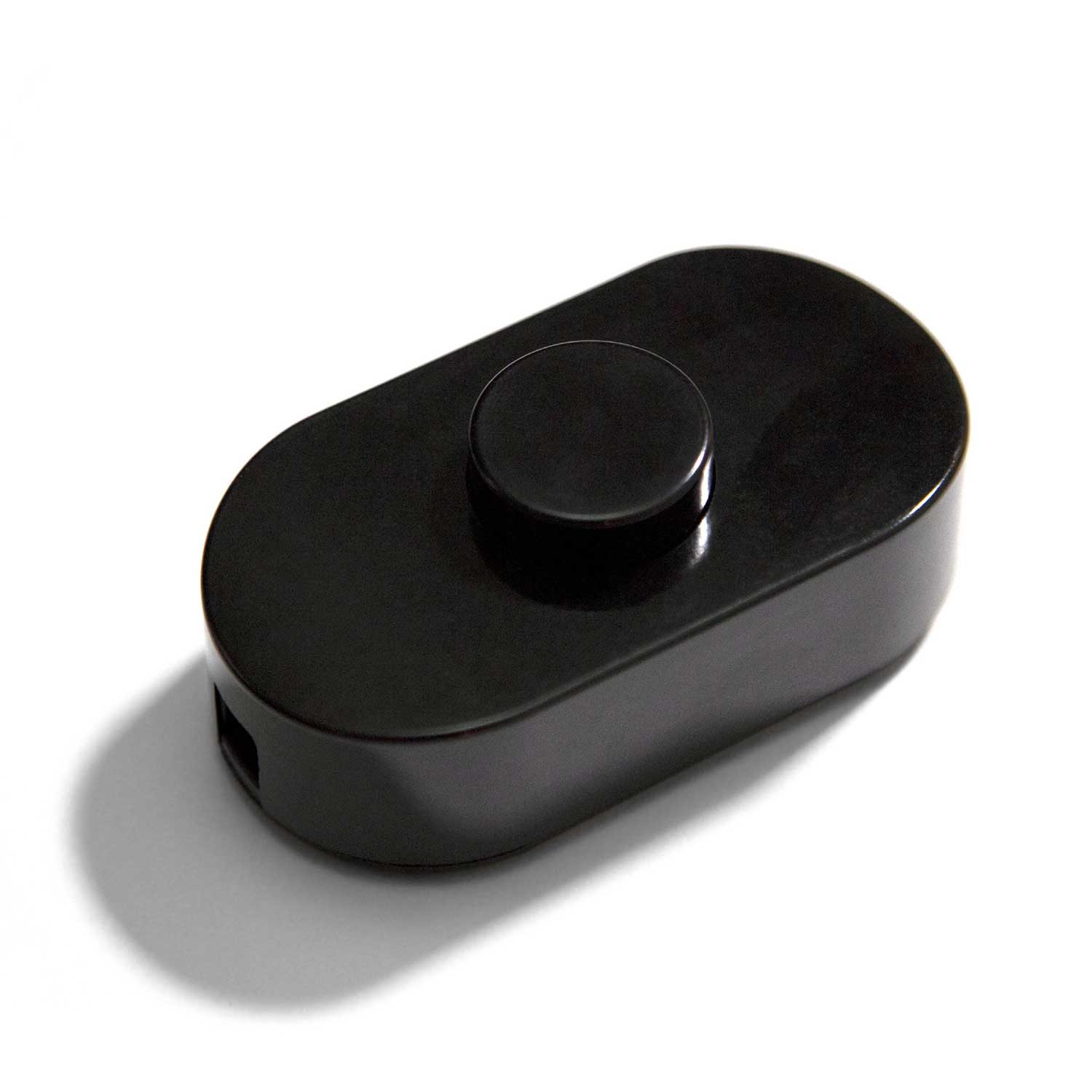 Leg switch, design Achille Castiglioni Creative Cables, black