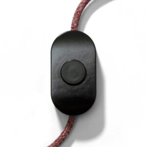 Leg switch, design Achille Castiglioni Creative Cables, black