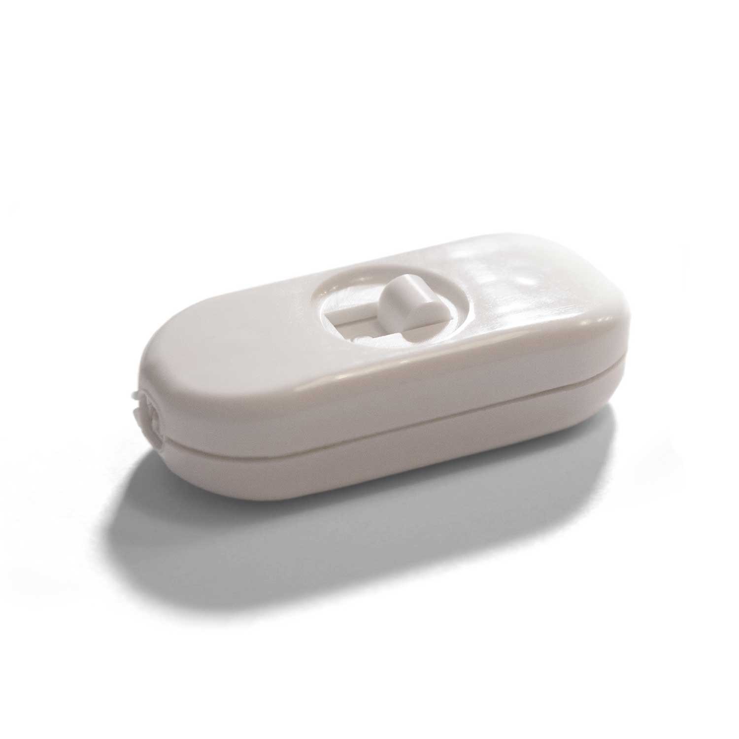 Sliding switch, design Achille Castiglioni Creative Cables, white