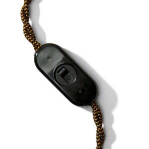Sliding switch, design Achille Castiglioni Creative Cables, black