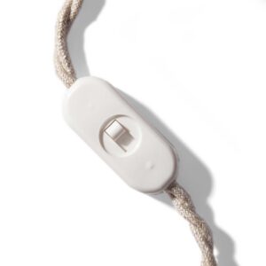 Sliding switch, design Achille Castiglioni Creative Cables, white