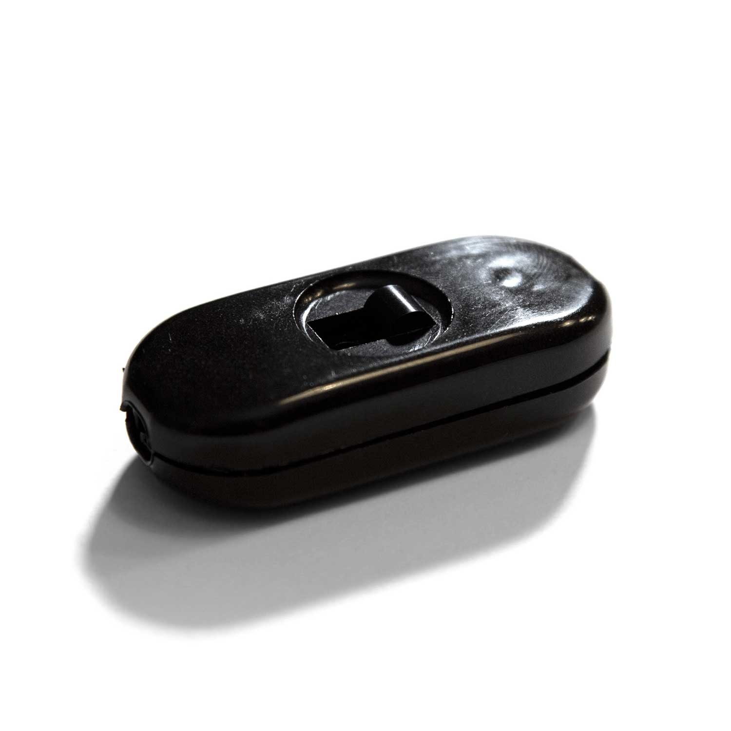 Sliding switch, design Achille Castiglioni Creative Cables, black