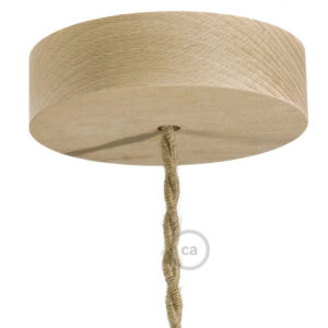 Wooden ceiling socket Creative Cables, natural wood