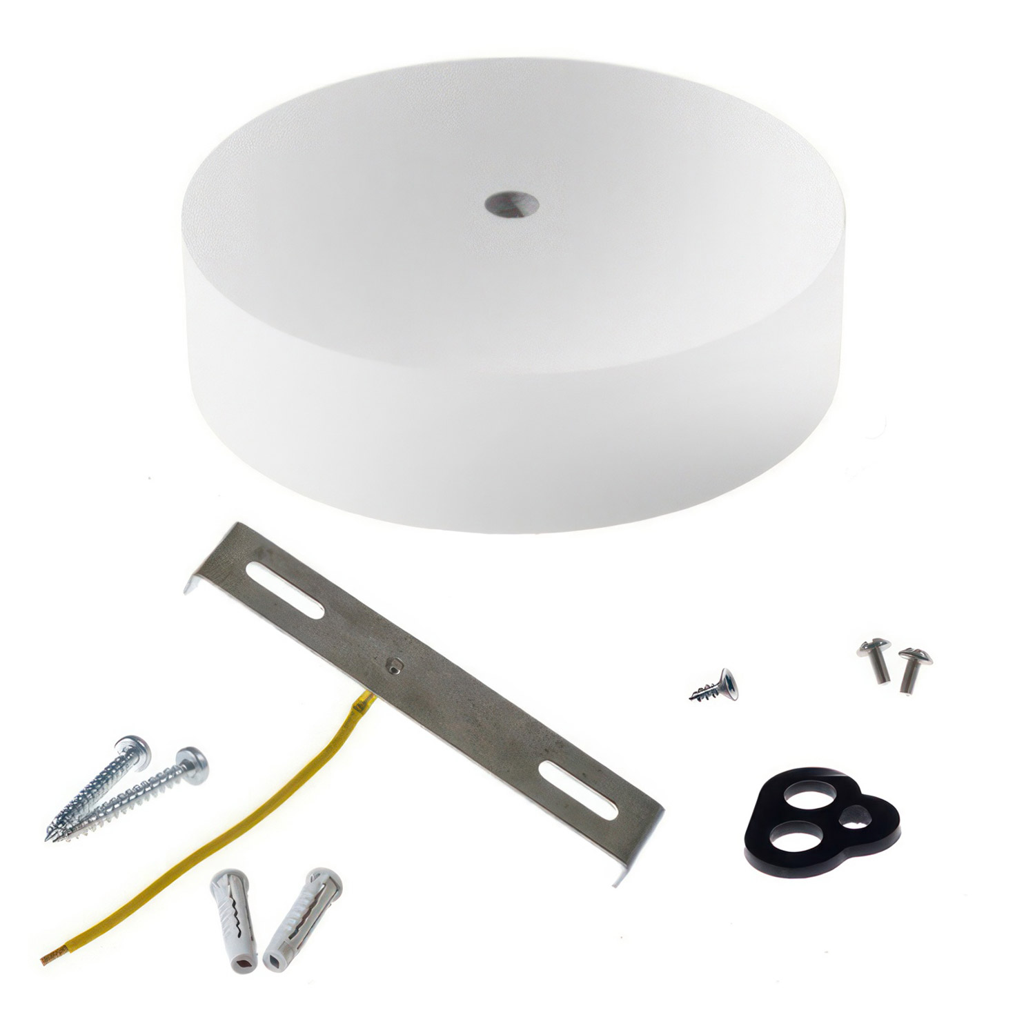 Wooden ceiling socket Creative Cables, white