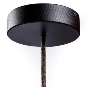 Wooden ceiling socket Creative Cables, wenge wood