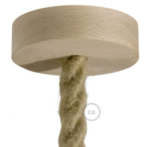 Wooden ceiling socket Creative Cables, natural