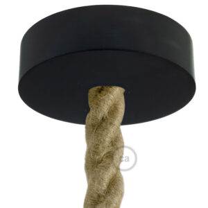 Wooden ceiling socket Creative Cables, black