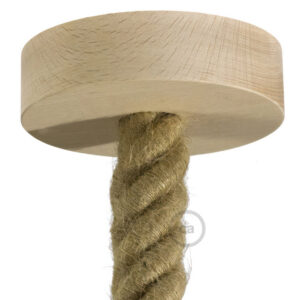 Wooden ceiling socket Creative Cables, natural