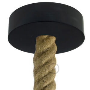 Wooden ceiling socket Creative Cables, black