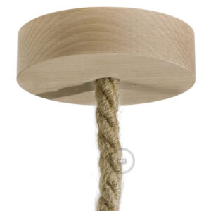 Wooden ceiling socket Creative Cables, natural