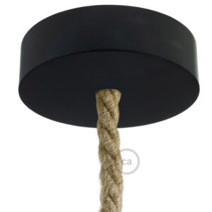 Wooden ceiling socket Creative Cables, black